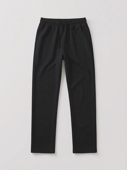 Regular-Fit Black Joggers