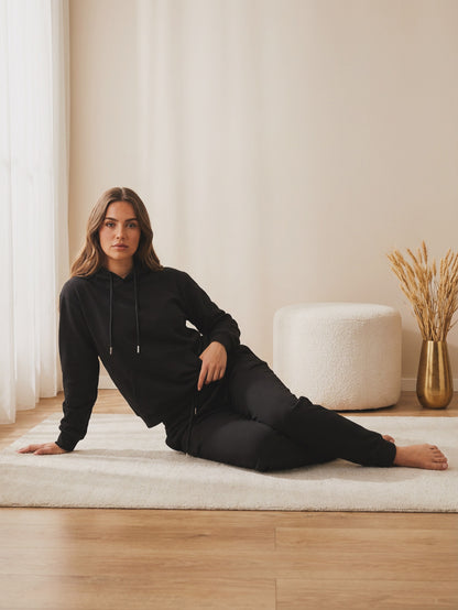 Regular-Fit Black Joggers