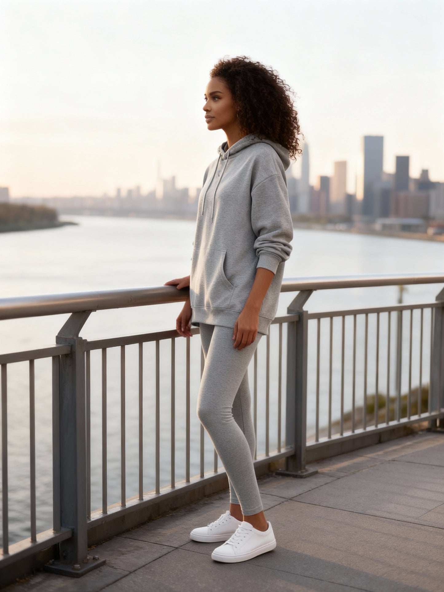 Nordune Oversized Ash Grey Hoodie