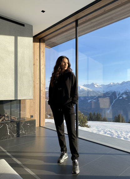 Regular-Fit Black Joggers