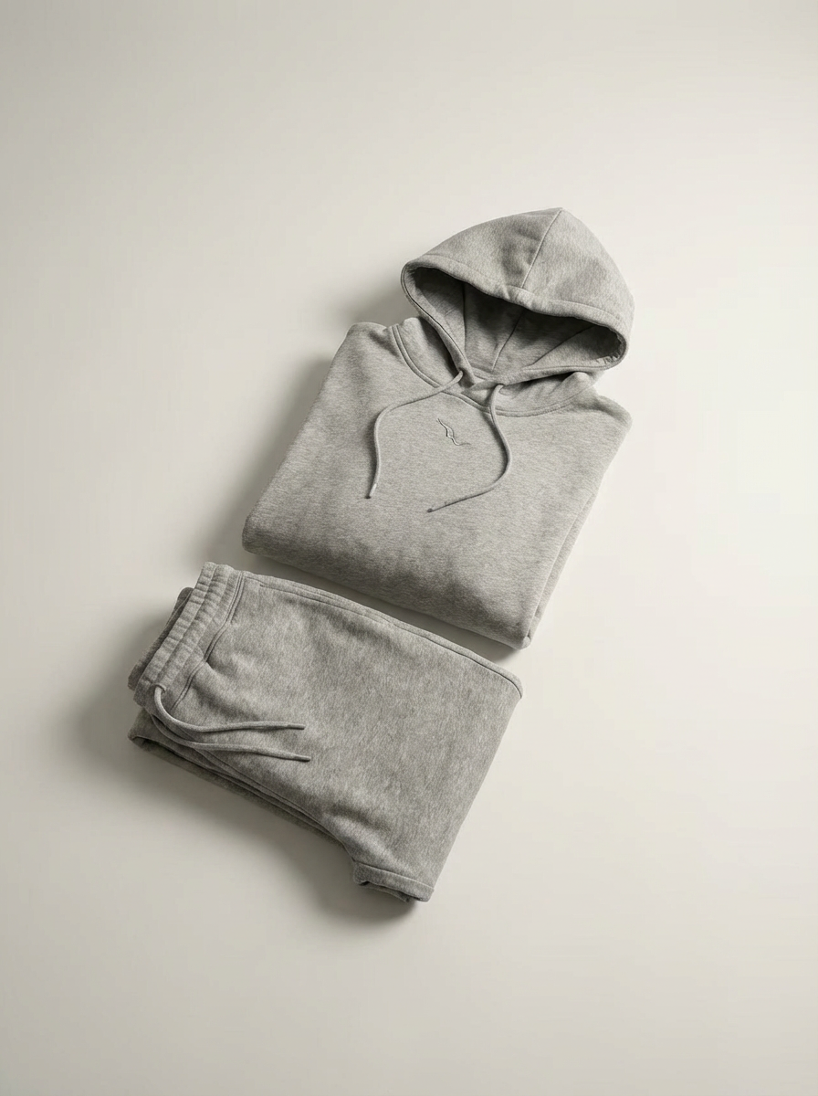 Regular-Fit Ash Grey Joggers