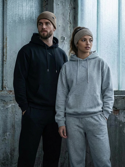 Regular-Fit Black Joggers