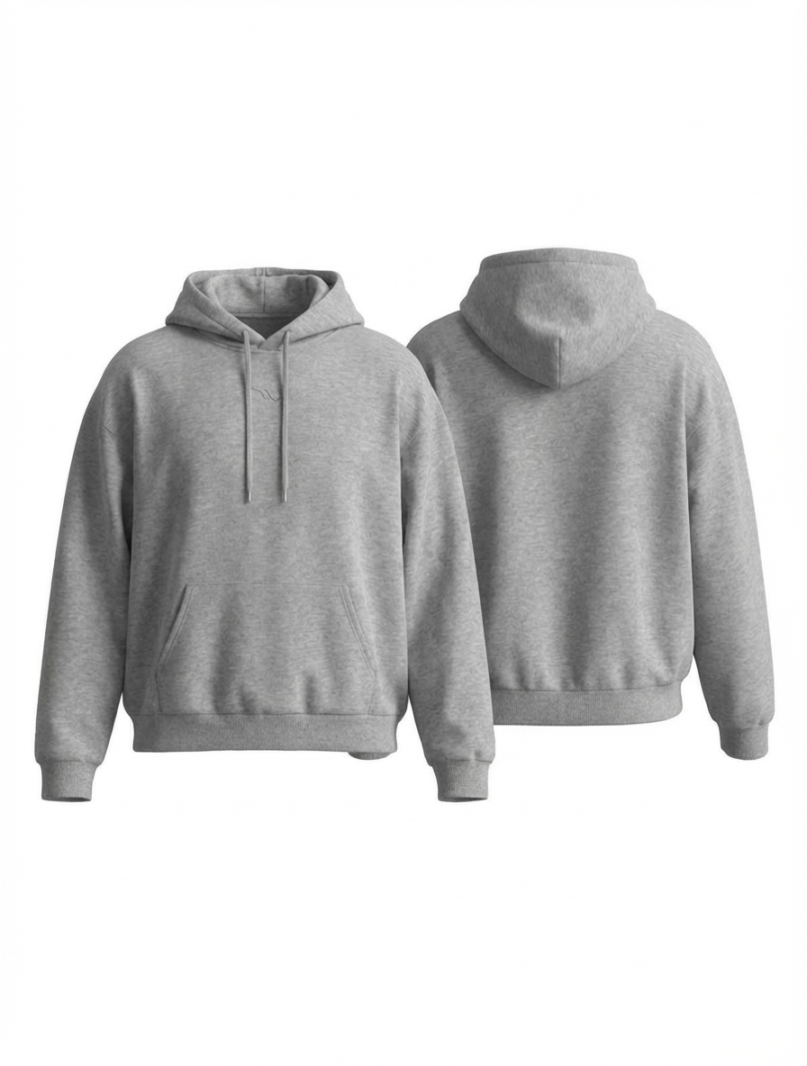 Nordune Oversized Ash Grey Hoodie