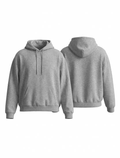 Nordune Oversized Ash Grey Hoodie
